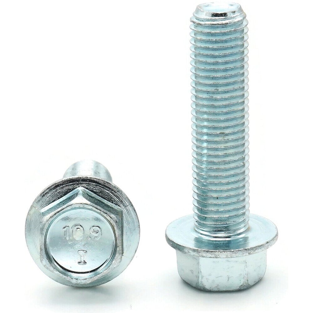 Изображение товара Болт Море-Метизов DIN 6921, класс прочности 10.9, цинк, без нас., М16x40 мм, 2 шт. BOLT6921М1640С2М