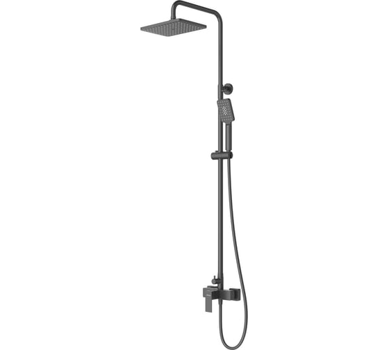 Изображение товара Душевая стойка CEZARES со смесителем, черный матовый SLIDER-CD-NOP