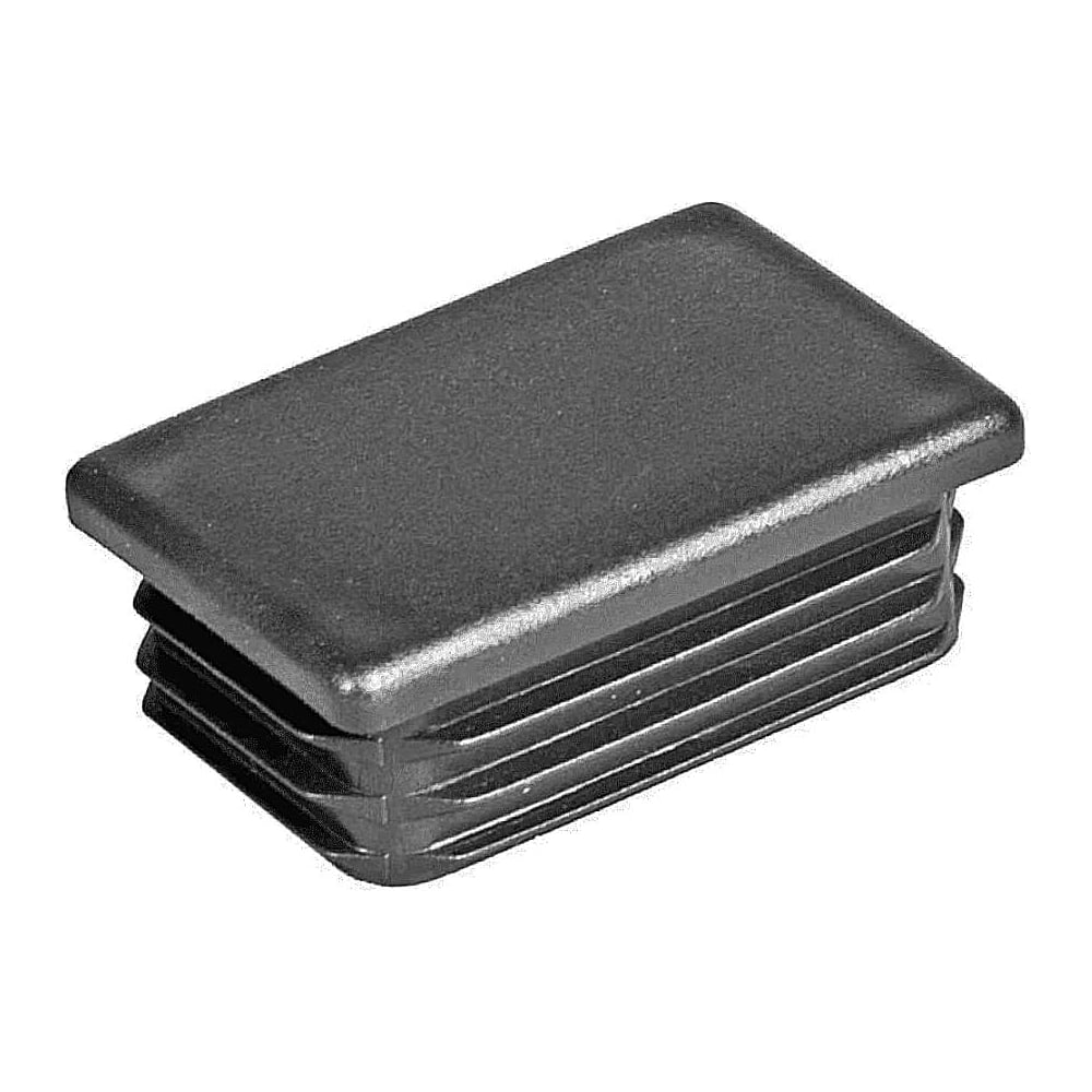 Изображение товара Заглушка для труб 23 Болта прямоугольная 30x60 мм черная 150 шт