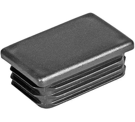 Изображение товара Заглушка для труб 23 Болта прямоугольная 60x100 мм черная, 30 шт. 26-0385ф30