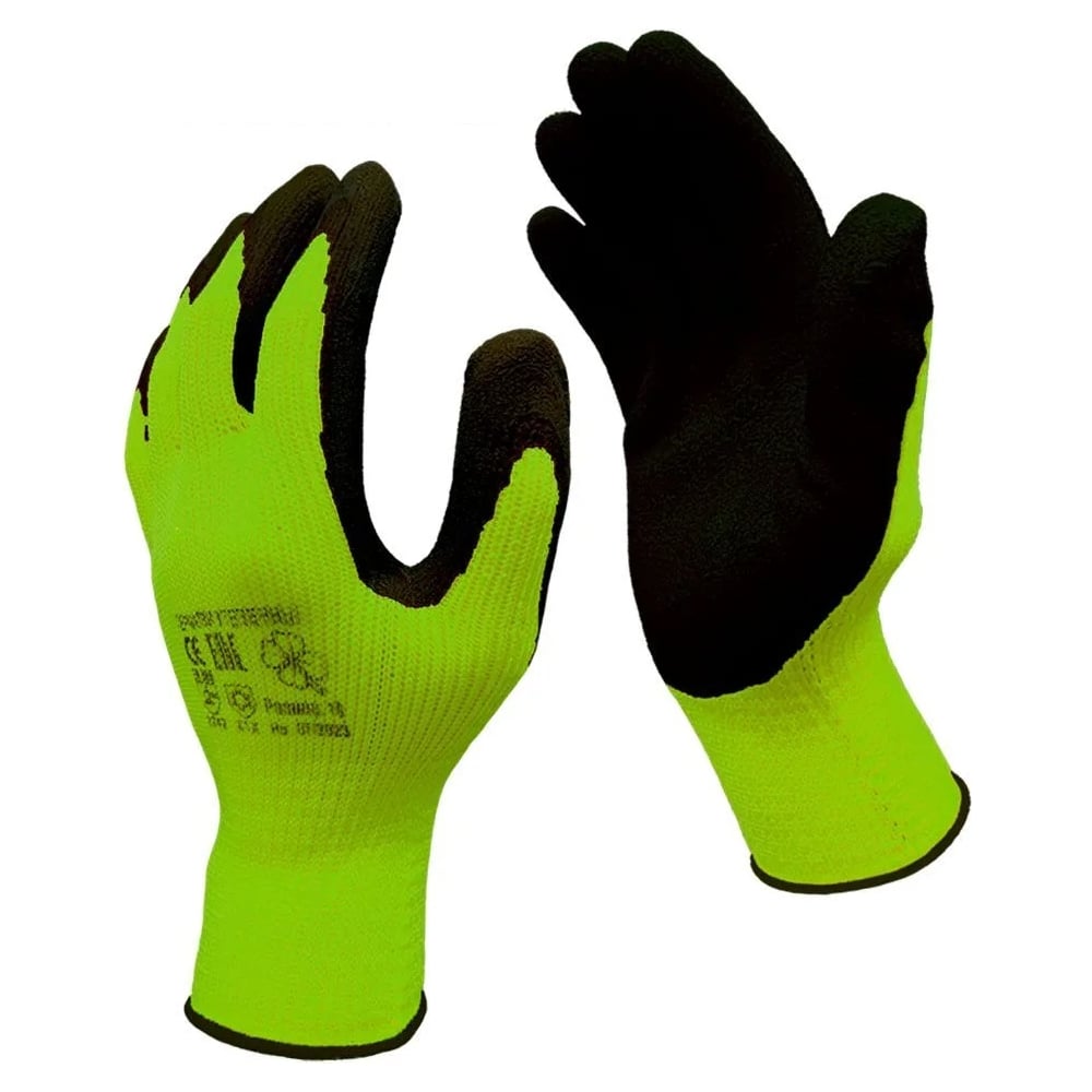 Изображение товара Рабочие утепленные перчатки Master-Pro НОРД (ТУВА) акриловые с латексным покрытием XL 10 пар