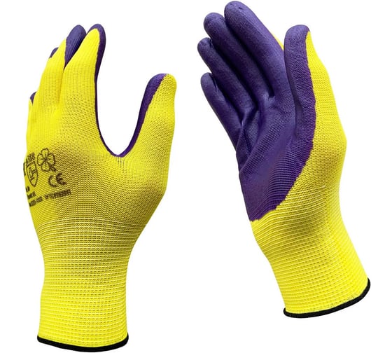 Изображение товара Перчатки рабочие Master-Pro АГАРРО-VY 200 пар, категория А, нейлоновые с нитриловым покрытием размер 9, 3813-NNI-VY-200