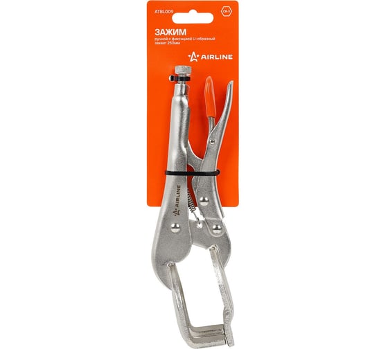 Изображение товара Зажим ручной с фиксацией Airline U-образный захват, 250 мм ATBL009