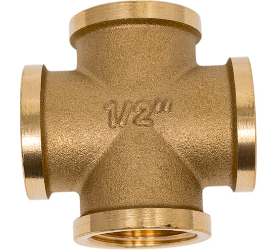 Изображение товара Крестовина латунная Smart Install В/В/В/В 1/2, упак. 5 шт. 52641S