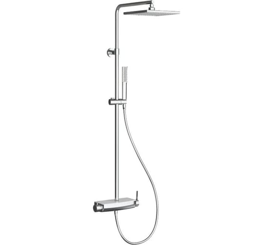 Изображение товара Душевая стойка TESKA Mira, белое стекло DK2922C