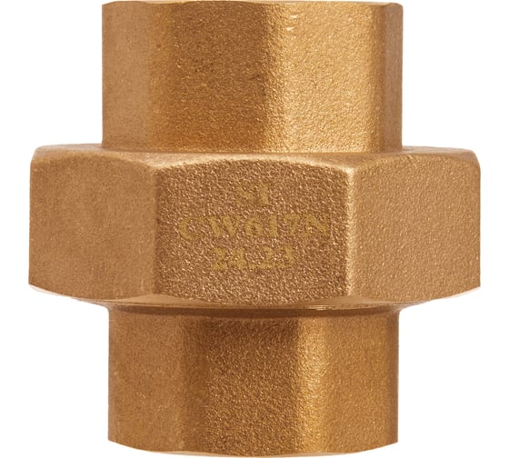 Изображение товара Разъемное соединение латунное Smart Install В/В 3/4, прямое с накидной гайкой, упак. 5 шт. 52592S
