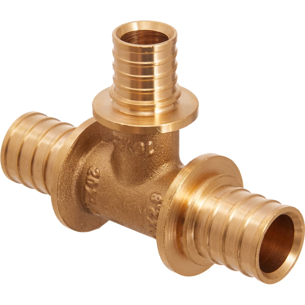 Изображение товара Тройник аксиальный латунный Smart Install 20x2,8-16x2,2-20x2,8 упак. 10 шт.