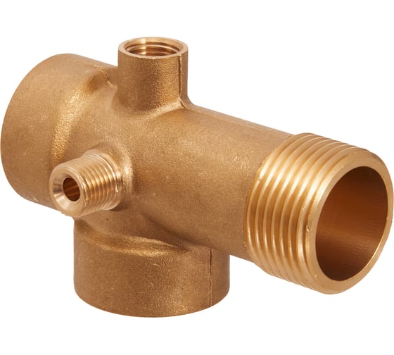 Изображение товара Узел пятиходовой для насоса латунный Smart Install 1 дюйм, L=80мм, упак. 5 шт. 52651S