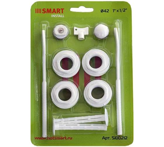 Изображение товара Универсальный комплект Smart Install 1/2 (2 кронштейна) EPDM-белый Si00212w