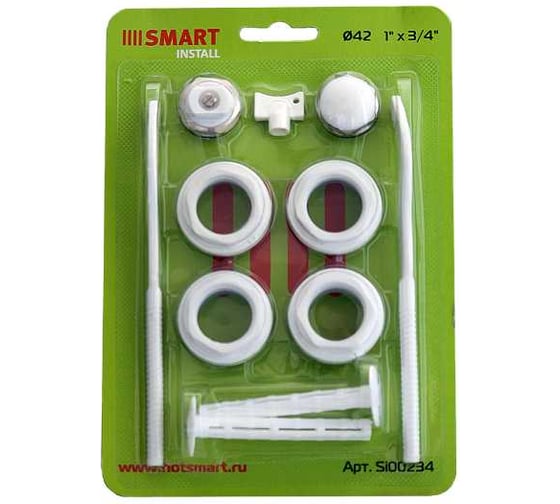 Изображение товара Универсальный комплект Smart Install 3/4 (2 кронштейна) EPDM-белый Si00234w