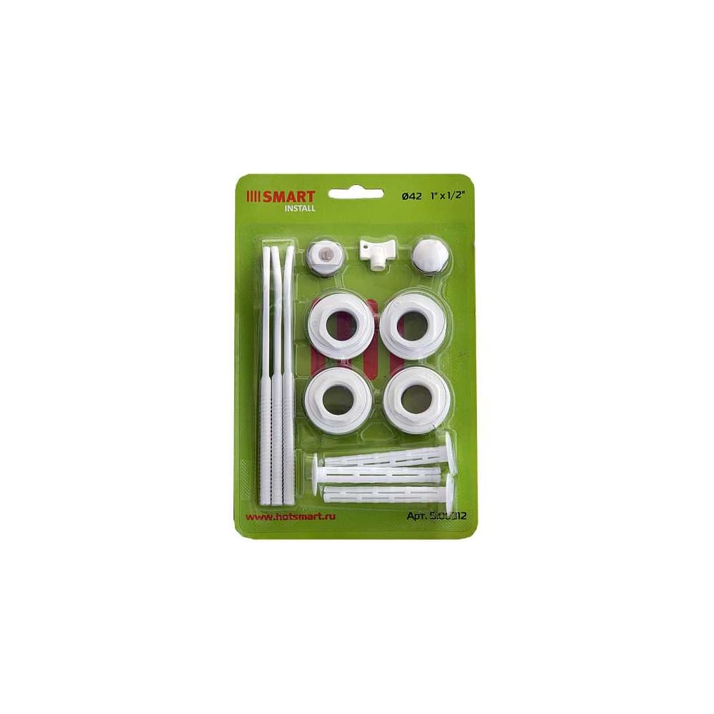 Изображение товара Универсальный комплект кронштейнов Smart Install 1/2 EPDM-белый Si00312w