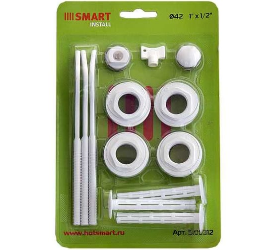 Изображение товара Универсальный комплект Smart Install 1/2 (3 кронштейна) EPDM-белый Si00312w