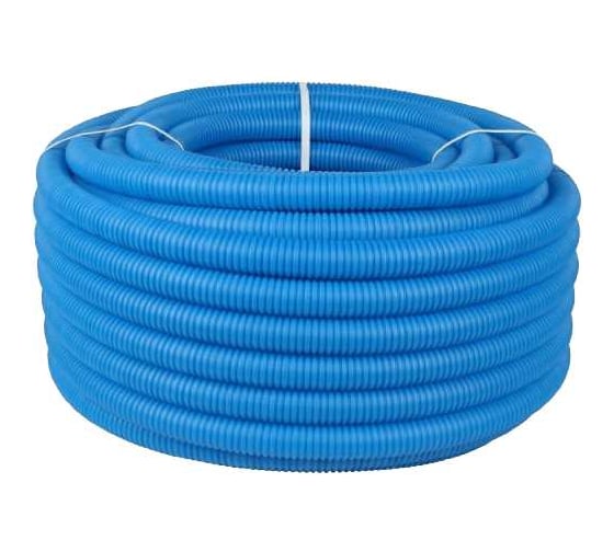 Изображение товара Труба гофрированная Smart Install 20 (18-21) цвет синий, бухта 50м SI-GPER-20BLU50-R