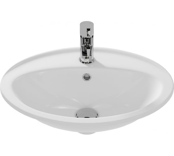 Изображение товара Раковина Cersanit CALLA 54 встраиваемая в столешницу, 1 отверстие S-UM-Cl/1-w