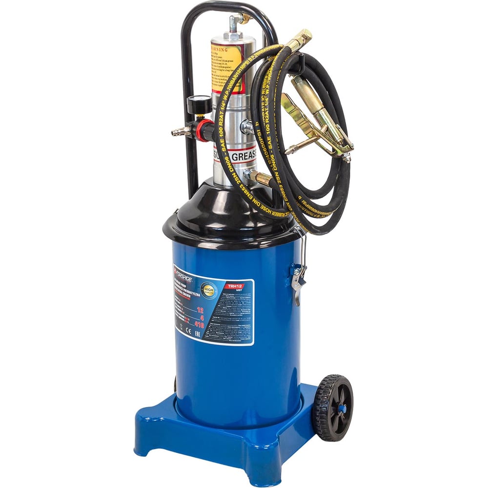 Изображение товара Нагнетатель смазки пневматический перекатной Forsage объем бака 12 л F-TRH12 MST(60505)