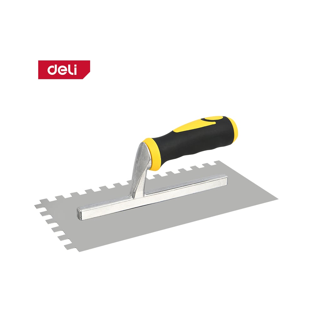 Изображение товара Кельма зубчатая прямоугольная DELI DL509321 280x130 мм нержавеющая сталь