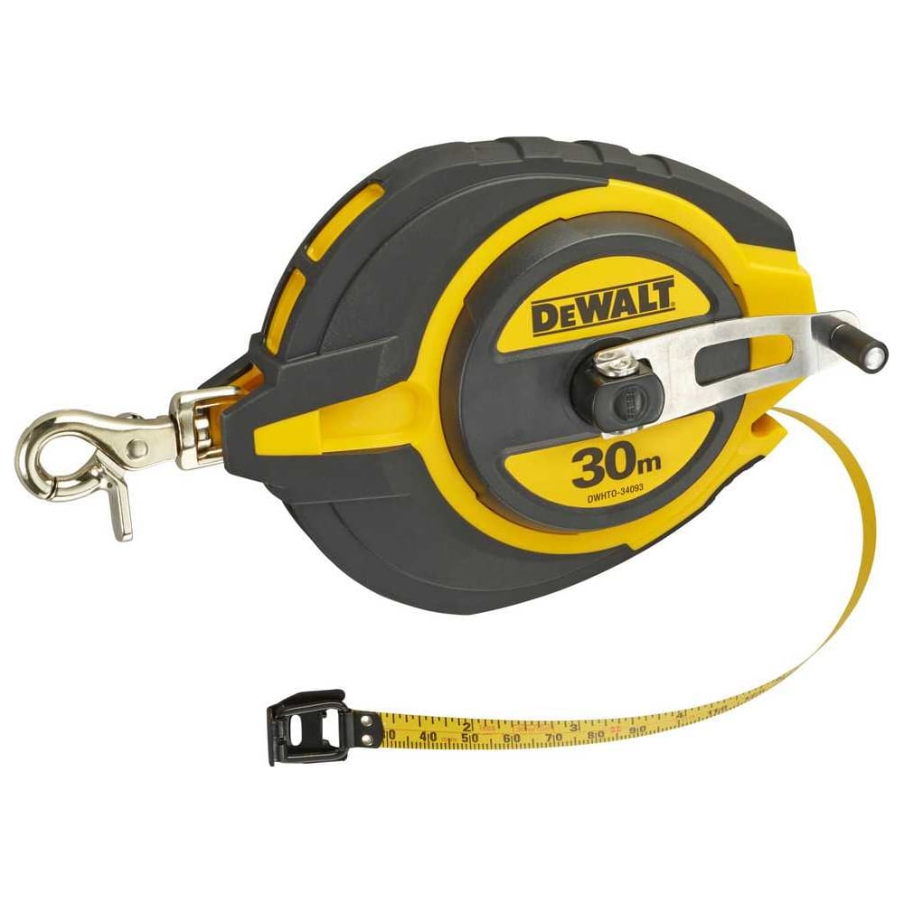 Изображение товара Длинная рулетка Dewalt со стальной лентой 30 м DWHT0-34093