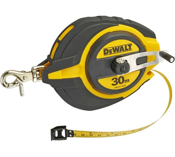 Изображение товара Длинная рулетка Dewalt со стальной лентой 30 м DWHT0-34093