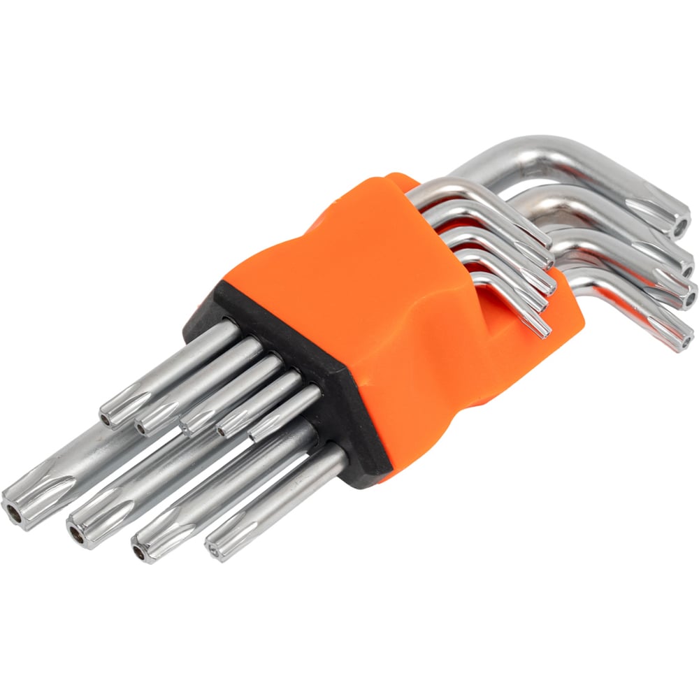 Изображение товара Набор ключей звёздочка TORX T10-T50 9 пр. CrV в держателе Diamond Industrial DIDTORX1510