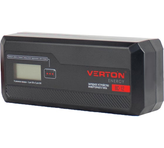 Изображение товара Зарядное устройство VERTON Energy BC-12 (230/50 В/Гц, 80Вт,12/24 В,20-150Ач, LCD) 10 шт 01.12779.17917