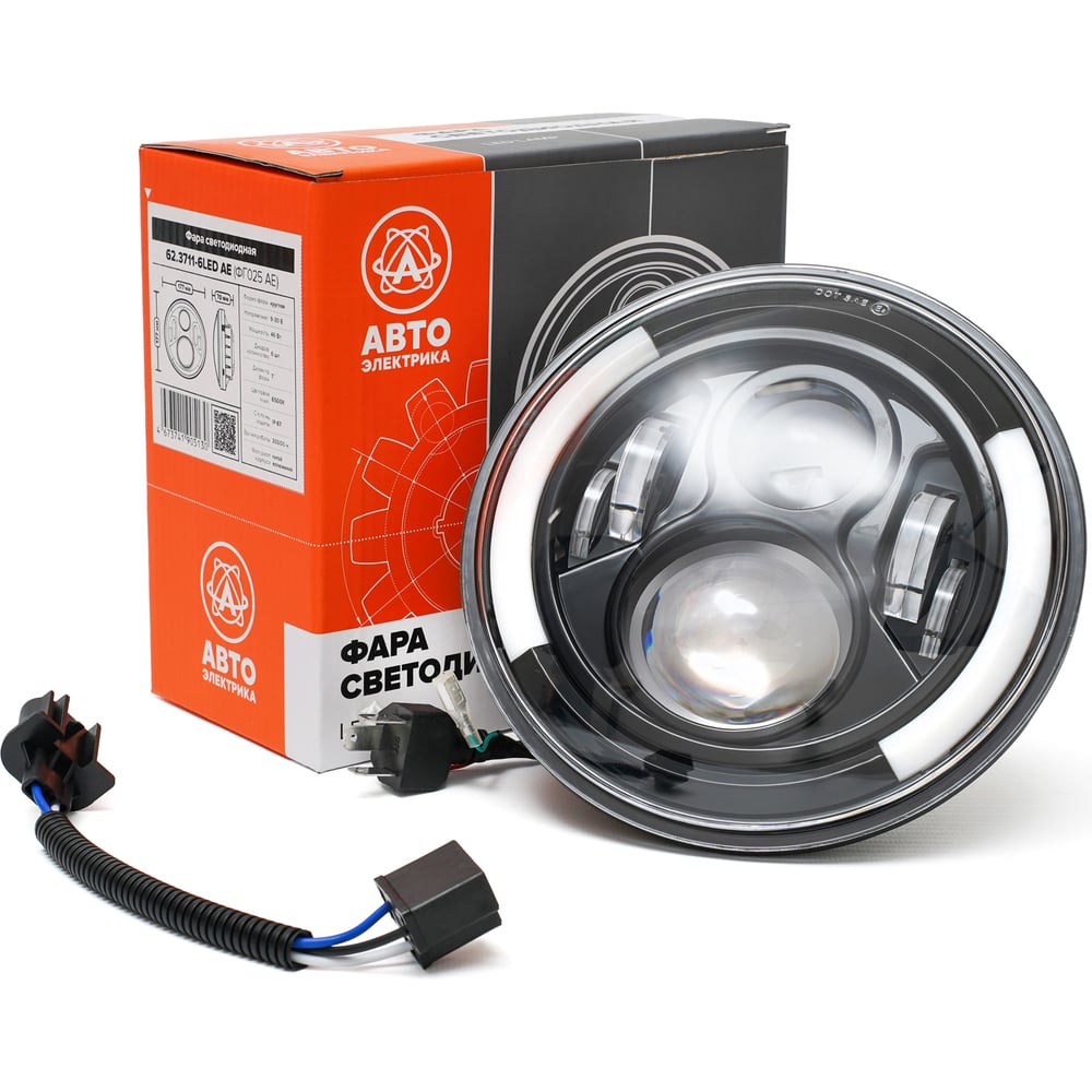 Изображение товара Светодиодная автофара АВТОЭЛЕКТРИКА 6 диодов 7 дюймов ВАЗ ГАЗ УАЗ КАМАЗ 62.3711-6LED