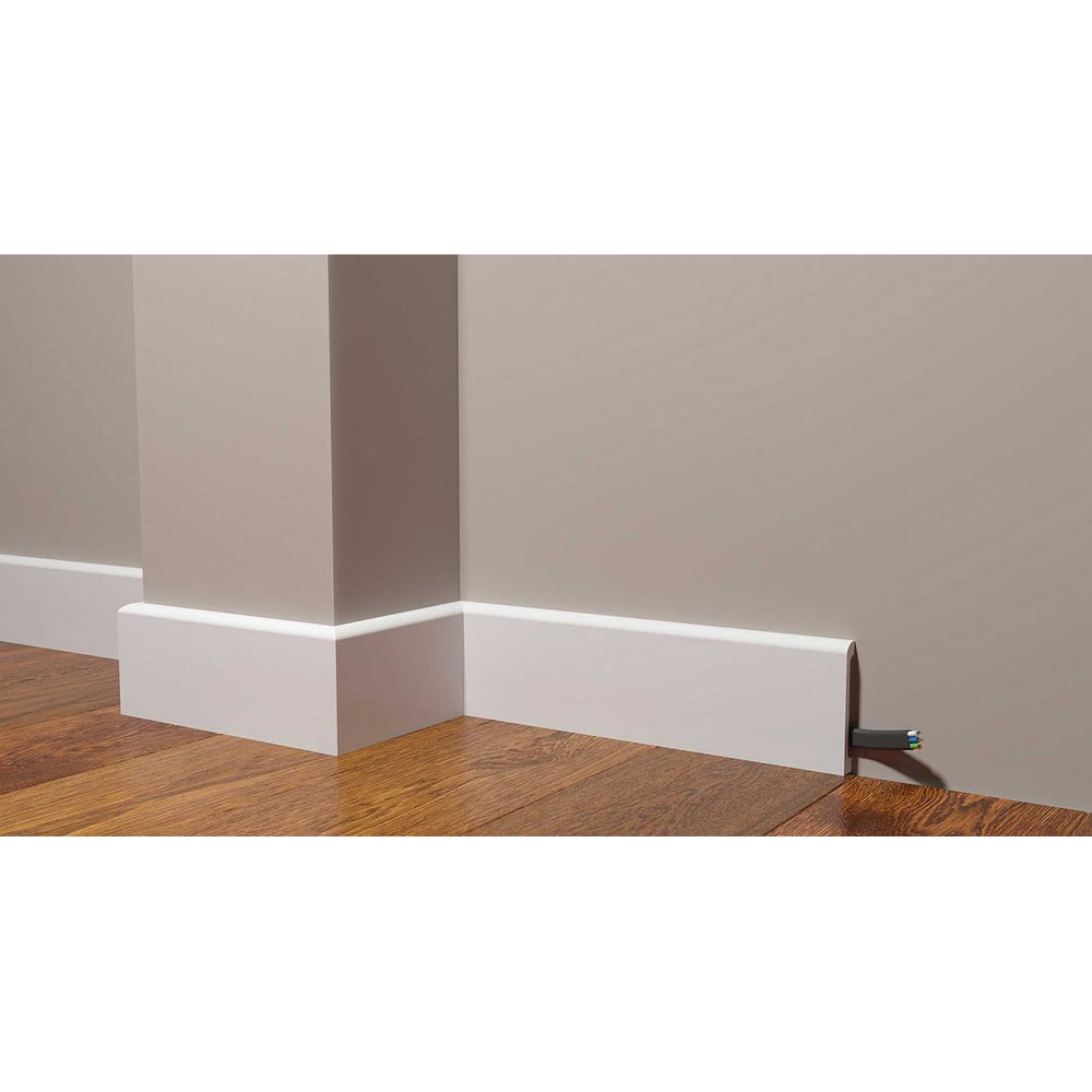 Изображение товара Напольный влагостойкий плинтус Decor-Dizayn DD706 80х13 мм для покраски