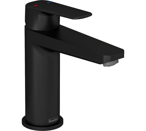 Изображение товара Смеситель для раковины TESKA Quars, черный E5618