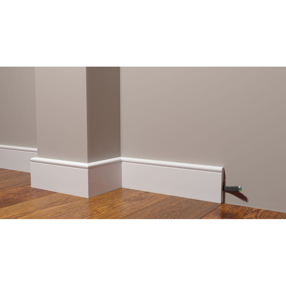 Изображение товара Напольный плинтус Decor-Dizayn влагостойкий под покраску 82Х13Х2000 мм