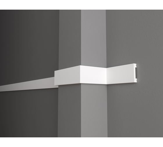 Изображение товара Напольный плинтус Decor-Dizayn ударопрочный влагостойкий под покраску 65Х15Х2000 мм DD33