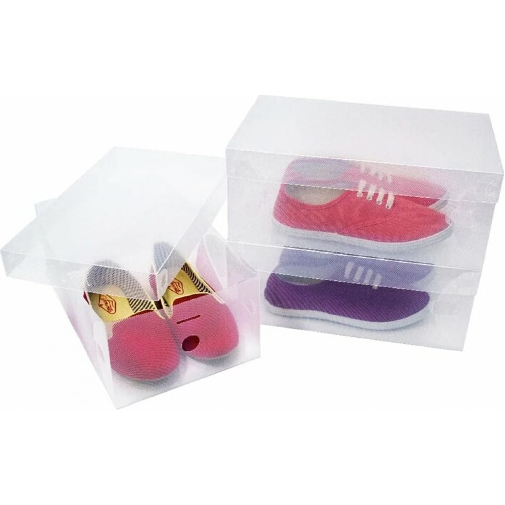 Коробка для хранения обуви UNISTOR коробка складная сиреневая 16 5 х 12 5 х 5 2 см