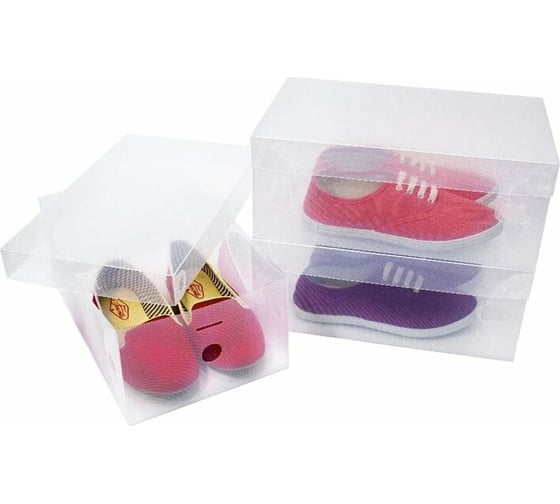 Изображение товара Коробка для хранения обуви UniStor MILANO набор из пяти коробок, 34х21х13 см 210822