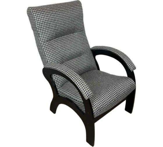 Изображение товара Кресло Solarius Классика для дома и дачи, мягкое, обивка из рогожки, цвет серый 302-10001