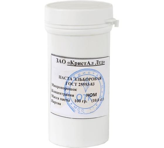 Изображение товара Паста эльборовая шлифовальная ЛМ 40/28 НОМ КристАл Лтд 41111