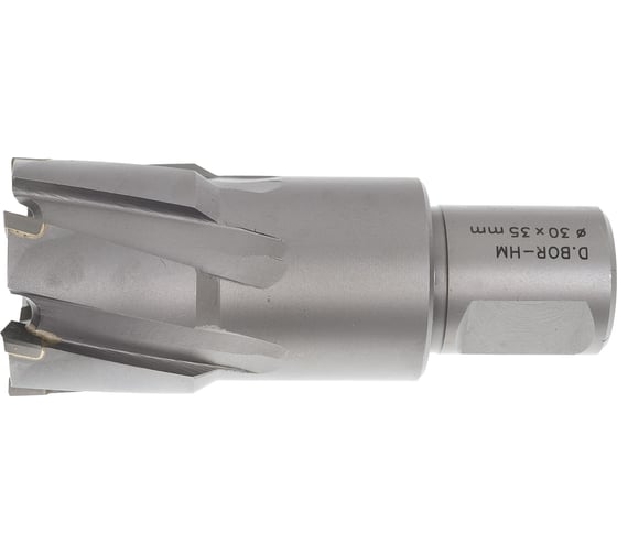 Изображение товара Сверло корончатое HM по металлу (30х35/73 мм; Weldon 19) D.BOR CD-HM-035-030-W
