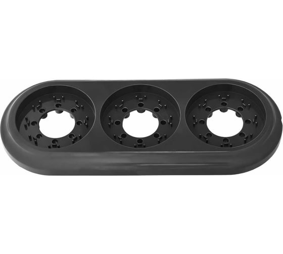 Изображение товара Рамка 3-местная Bylectrica, серия РЕТРО ЮЛИГ.735212.472, черный