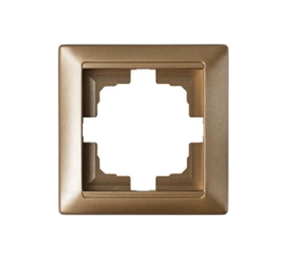 Изображение товара Рамка 1-местная Bylectrica, серия СТИЛЬ, ЮЛИГ.735212.206 бронза