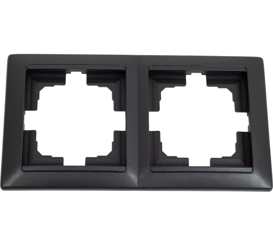 Изображение товара Рамка 2-местная Bylectrica, серия СТИЛЬ, ЮЛИГ.735212.215 графит