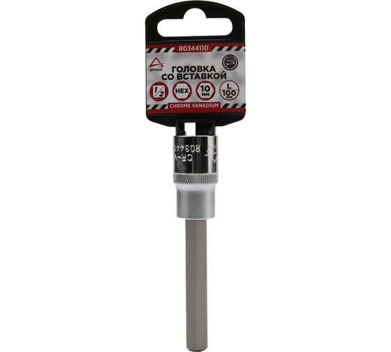 Изображение товара Головка со вставкой (HEX10; 100 мм; 1/2) Arnezi R0344110