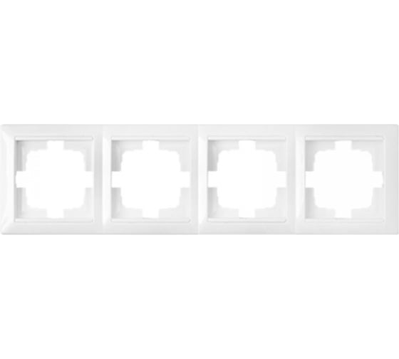 Изображение товара Рамка 4-местная Bylectrica, серия СТИЛЬ, белый, ЮЛИГ.735212.217