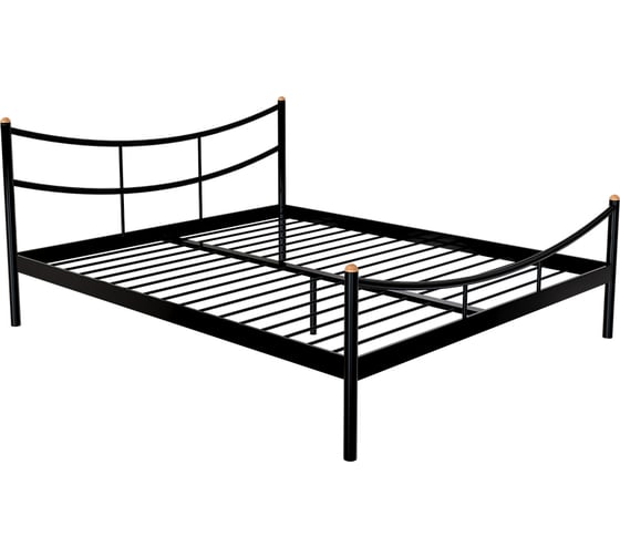 Изображение товара Кровать Дивометал Брио 200x180 см, черный, металлическое основание 00-00001483