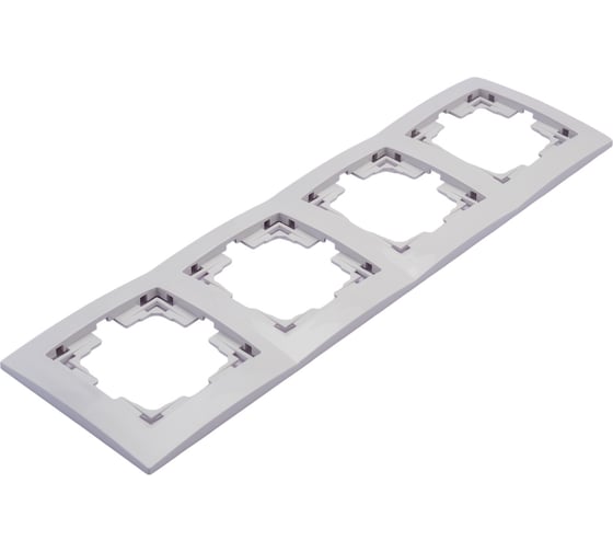 Изображение товара 4-местная рамка Bylectrica серия УЮТ, без декоративной вставки, белый ЮЛИГ.735212.282