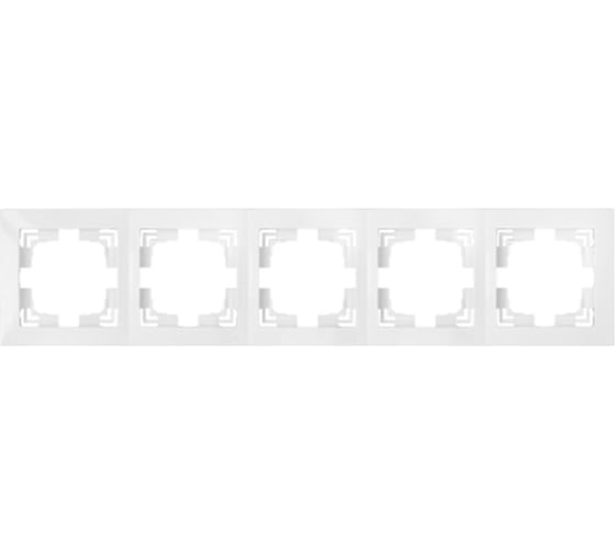 Изображение товара 5-местная рамка Bylectrica, серия УЮТ, без декоративной вставки, белый ЮЛИГ.735212.283