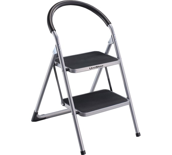 Изображение товара Сверхмощная стремянка с двумя ступенями UniStor PLATO 212598