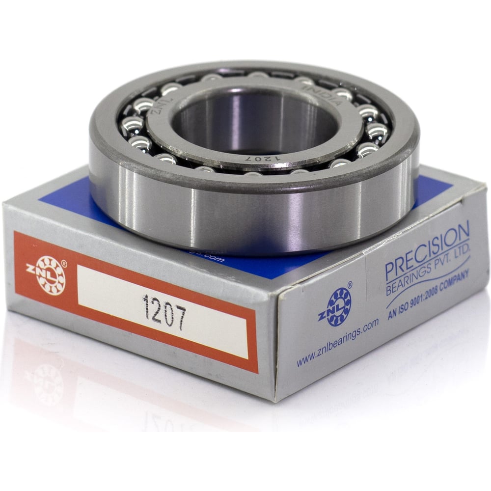 Изображение товара Подшипник ZNL 1207 шариковый двухрядный радиальный открытный сталь
