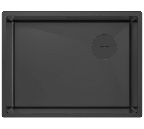 Изображение товара Мойка Paulmark NEXT-SKEW 58 UNI, матовый черный, 580x440мм, 1.2 мм, нержавеющая сталь PM885844-MBN