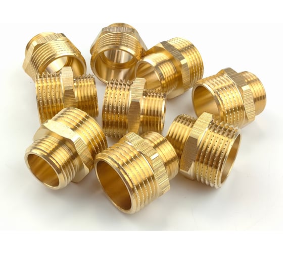 Изображение товара Ниппель латунный переходной Профитт 1" х 3/4" - 10 шт. 9274825