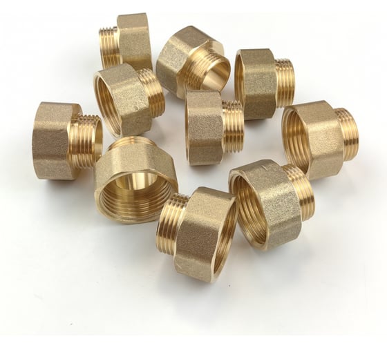 Изображение товара Переходник латунный Профитт ВР 1" х НР 3/4" под ключ - 10 шт. 9274870