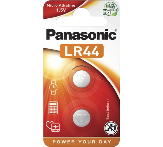 Изображение товара Батарейка Panasonic LR-44EL/2B УТ-00000421