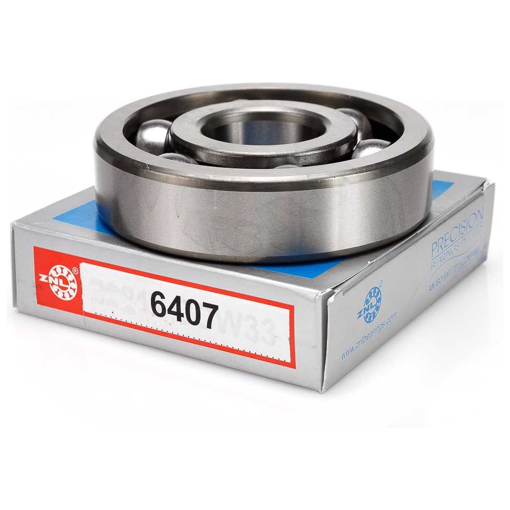 Изображение товара Подшипник ZNL 407 6407 радиальный шариковый однорядный 35x100x25 мм
