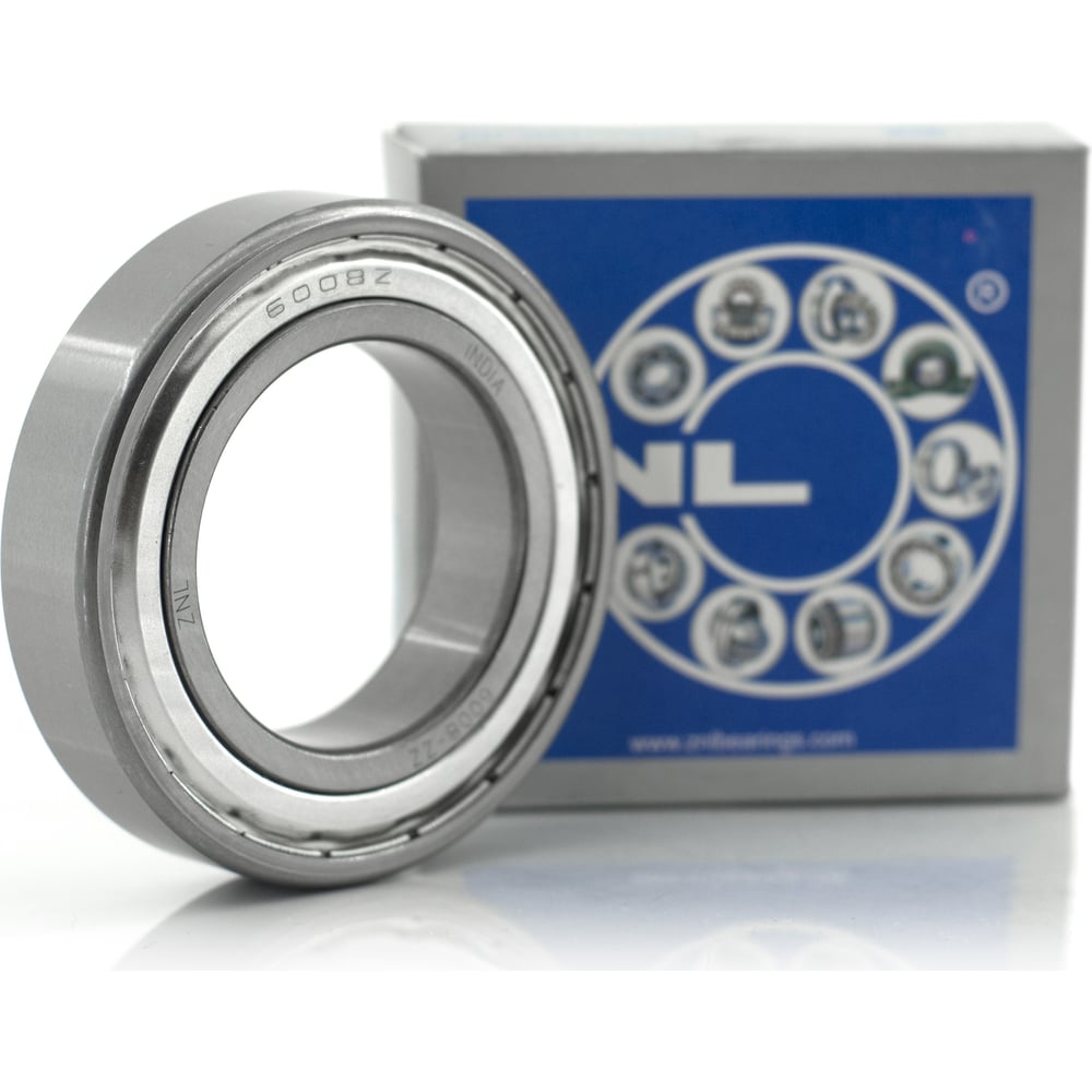Изображение товара Подшипник 6008 ZZ шариковый однорядный радиальный стальной закрытый